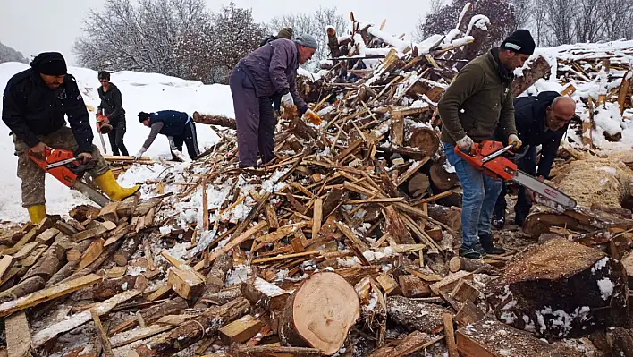 Köylülerden odun gönderme seferberliği