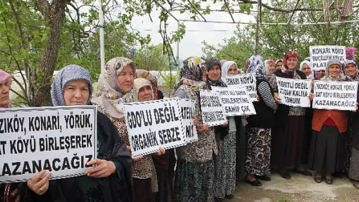 Köylülerden Yüksek Gerilim Hattı Eylemi