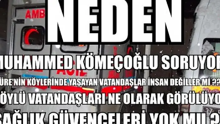 Küre'de Paletli Ambulans Hizmet Veremiyor