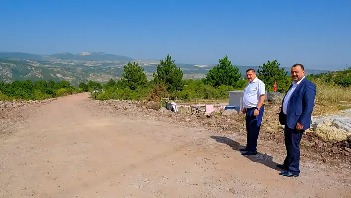 Örencik TOKİ bağlantı yolu yapılıyor