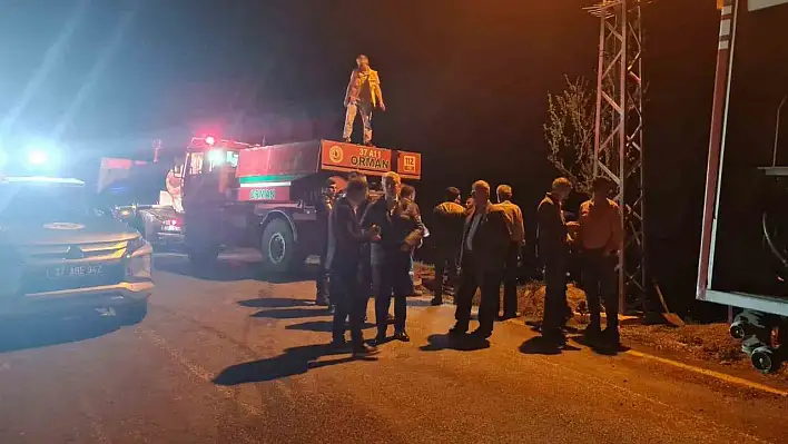 Azdavay'da orman yangını! Büyümeden söndürüldü