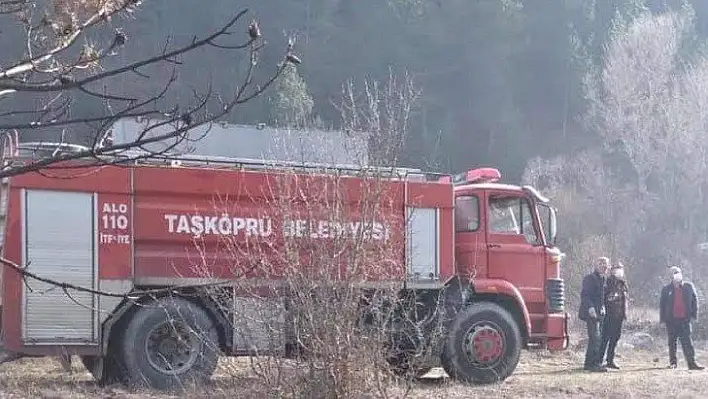 Örtü yangınlarını soğutma çalışmaları tamamlandı