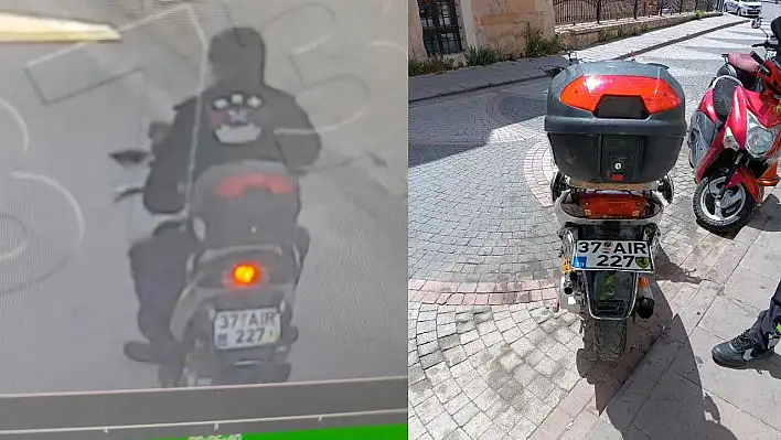 Sahte plaka ile motosiklet kullanmış!