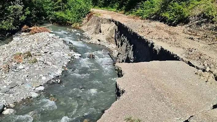 Selde zarar gören orman yolları onarılıyor