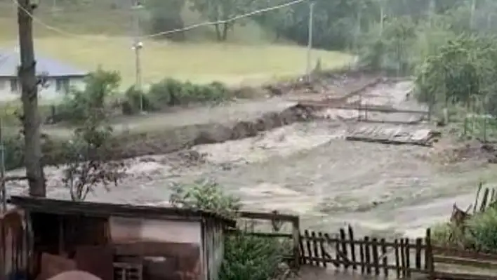 Sele kapılan ev ve mezarlık yok oldu