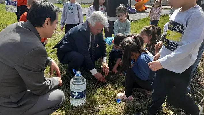 Seydiler'de fidanlar toprakla buluştu