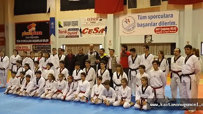 Taekwondo siyah kuşak sınavı yapıldı