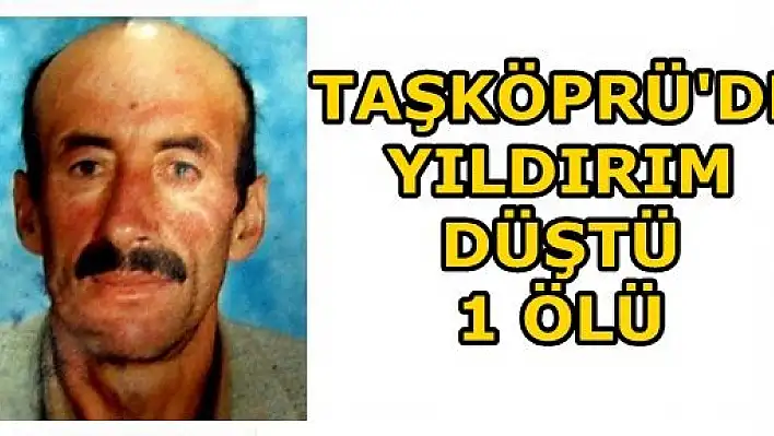 Taşköprü'de Yıldırım Düştü: 1 Ölü