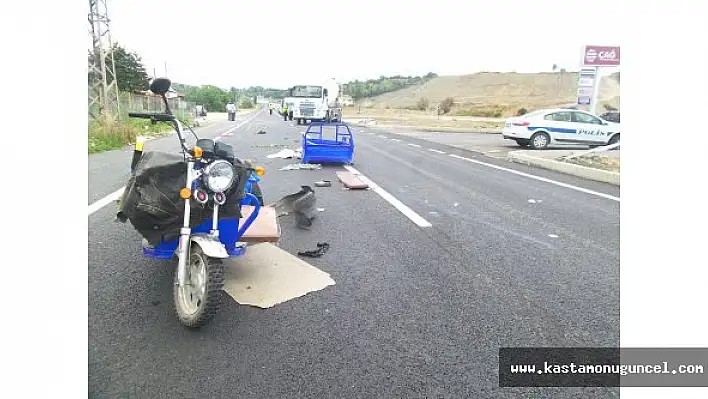 Tosya'da Trafik Kazası: 1 Yaralı