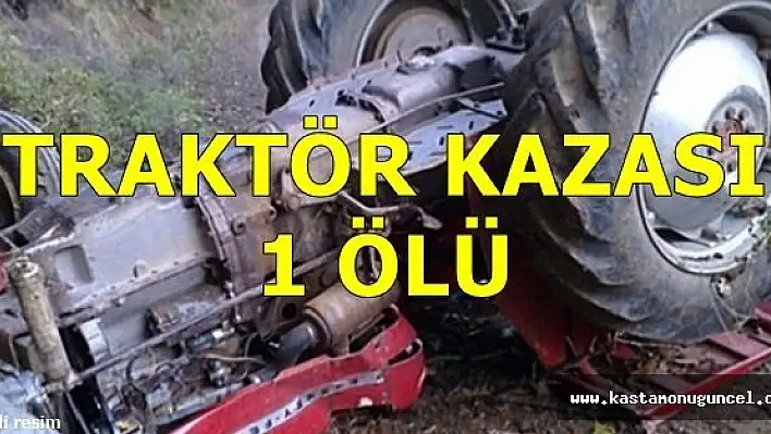 Traktör Şarampole Devrildi: 1 Ölü