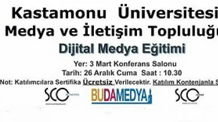 Üniversite Medya Birliği & Budamedya.com Kastamonu Üniversitesi'nde!