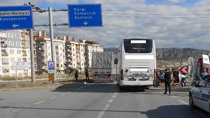 Yaşlı Kadına Otobüs Çarptı 