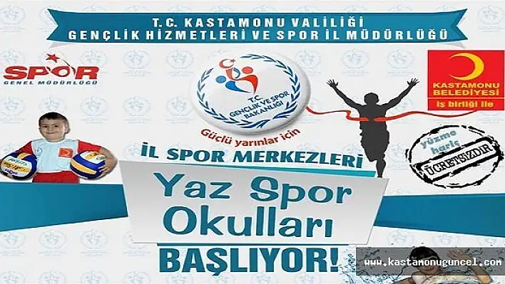 Yaz Spor Okulları Başlıyor