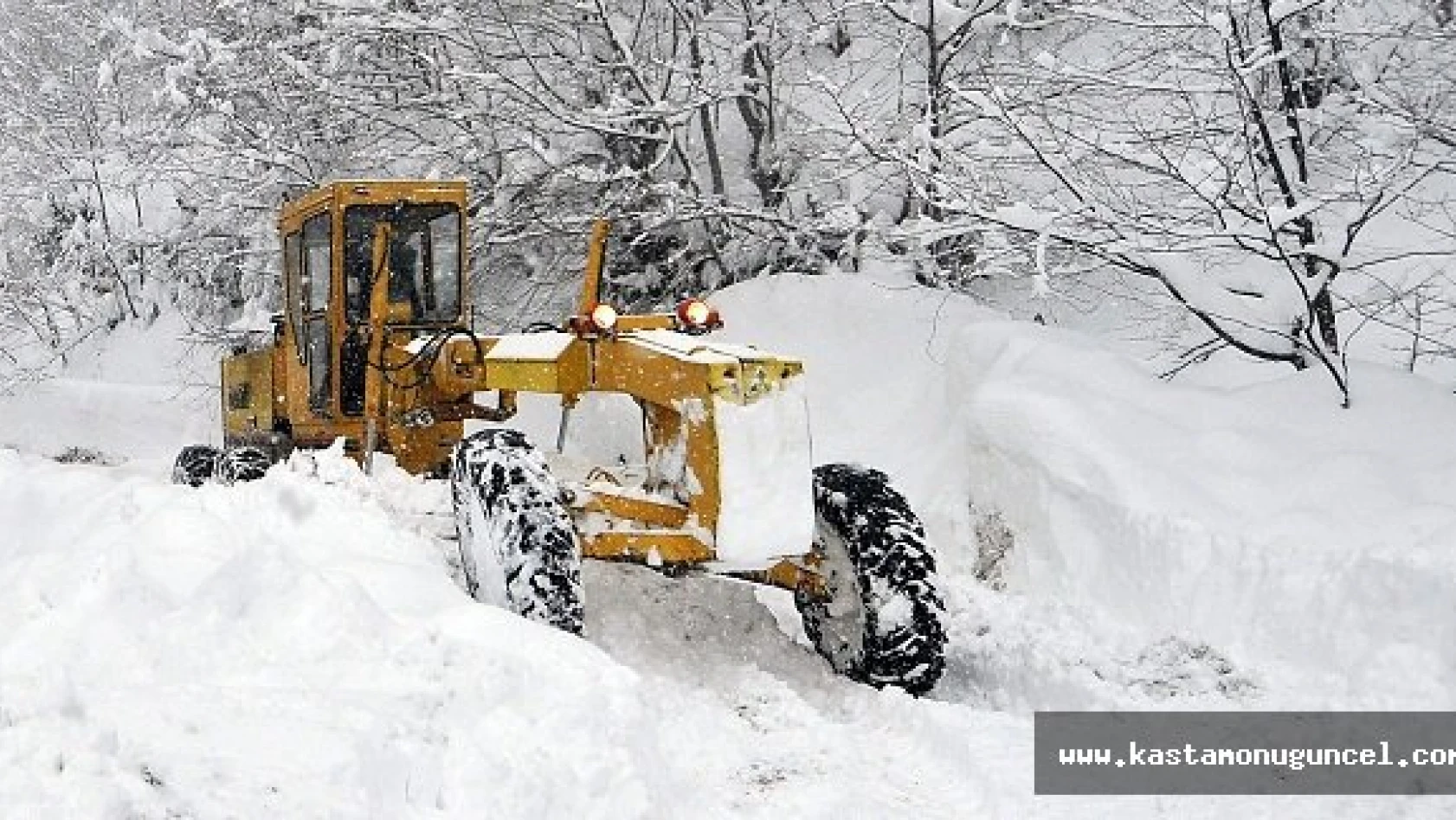 Kastamonu'da kardan 38 köye ulaşım sağlanamıyor