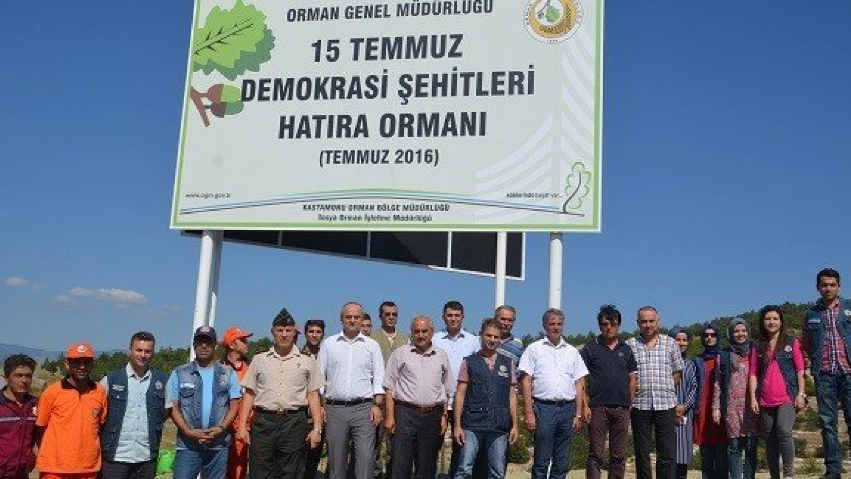 '15 Temmuz Demokrasi Şehitleri Hatıra Ormanı' kuruldu