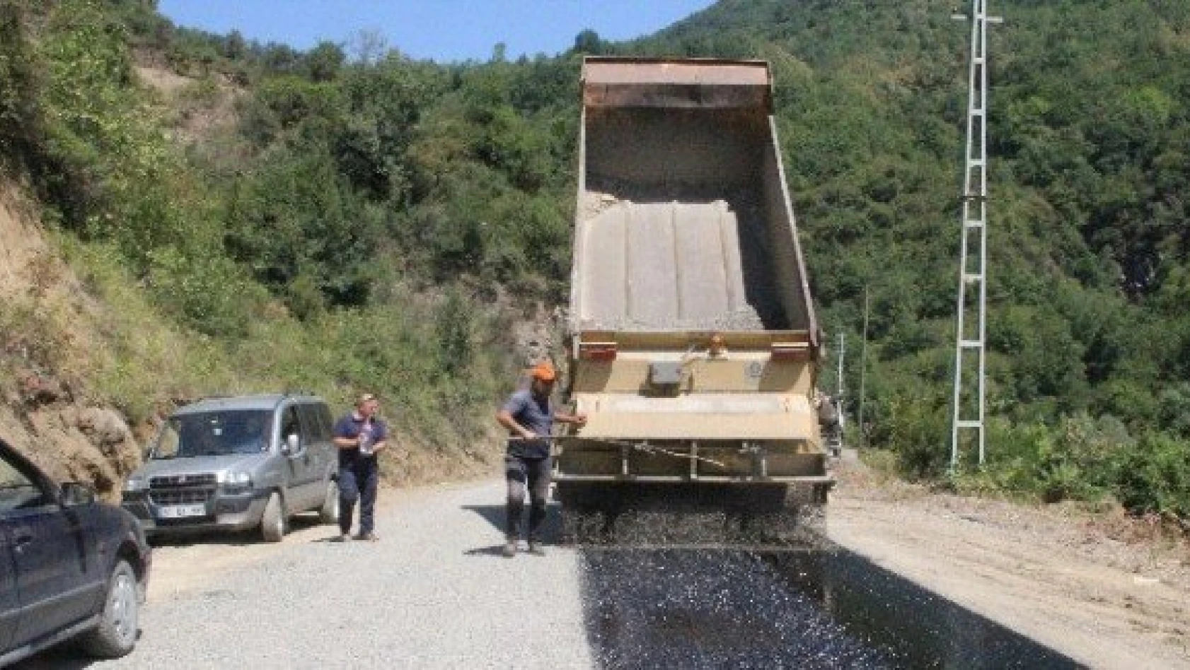 Bozkurt'ta 24 km. köy yolu asfaltlandı