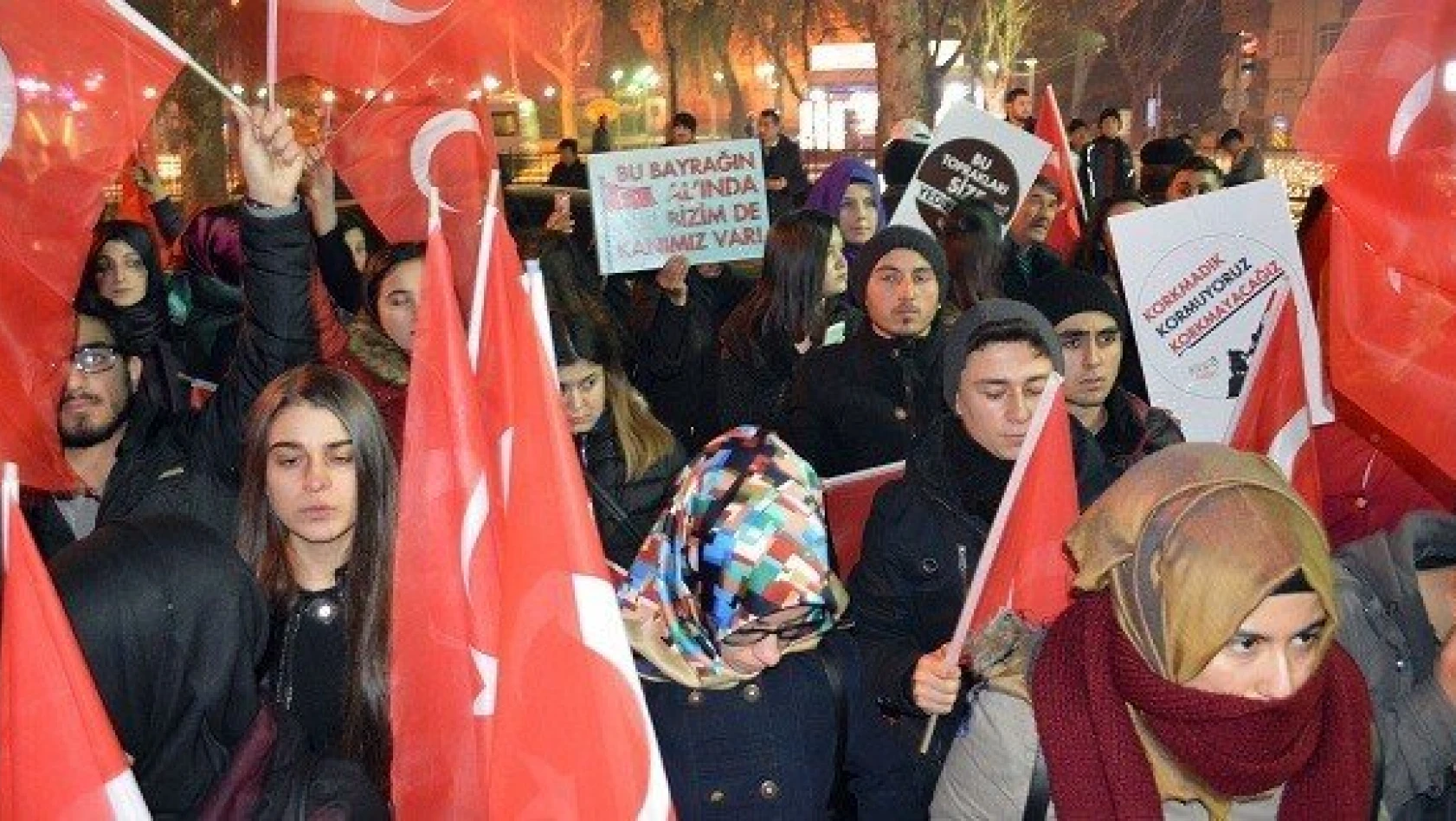 Kastamonu'da terör protesto edildi