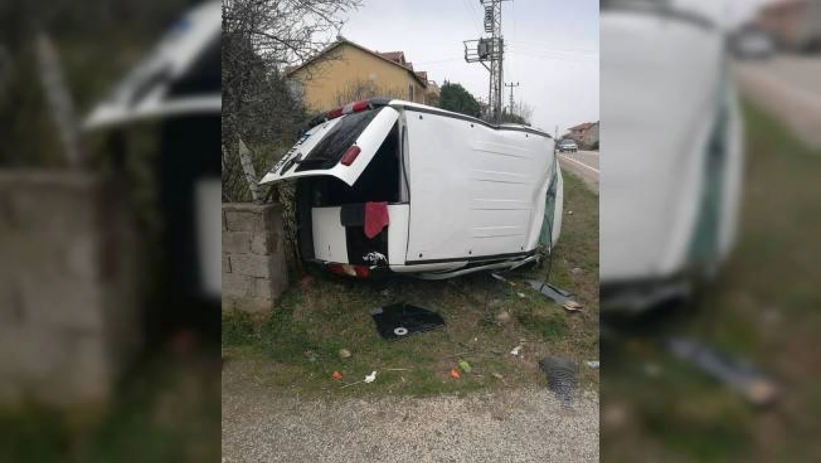 Cide'de trafik kazası: 1 yaralı