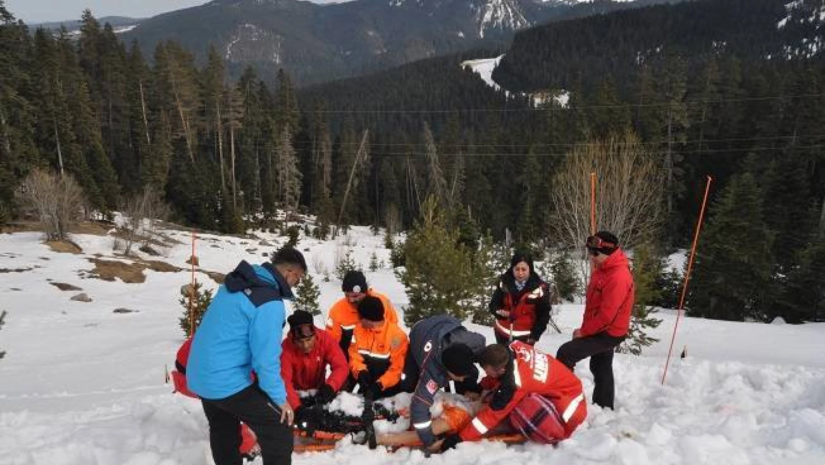 Ilgaz Dağı'nda 'kış kurtarma tatbikatı' yapıldı