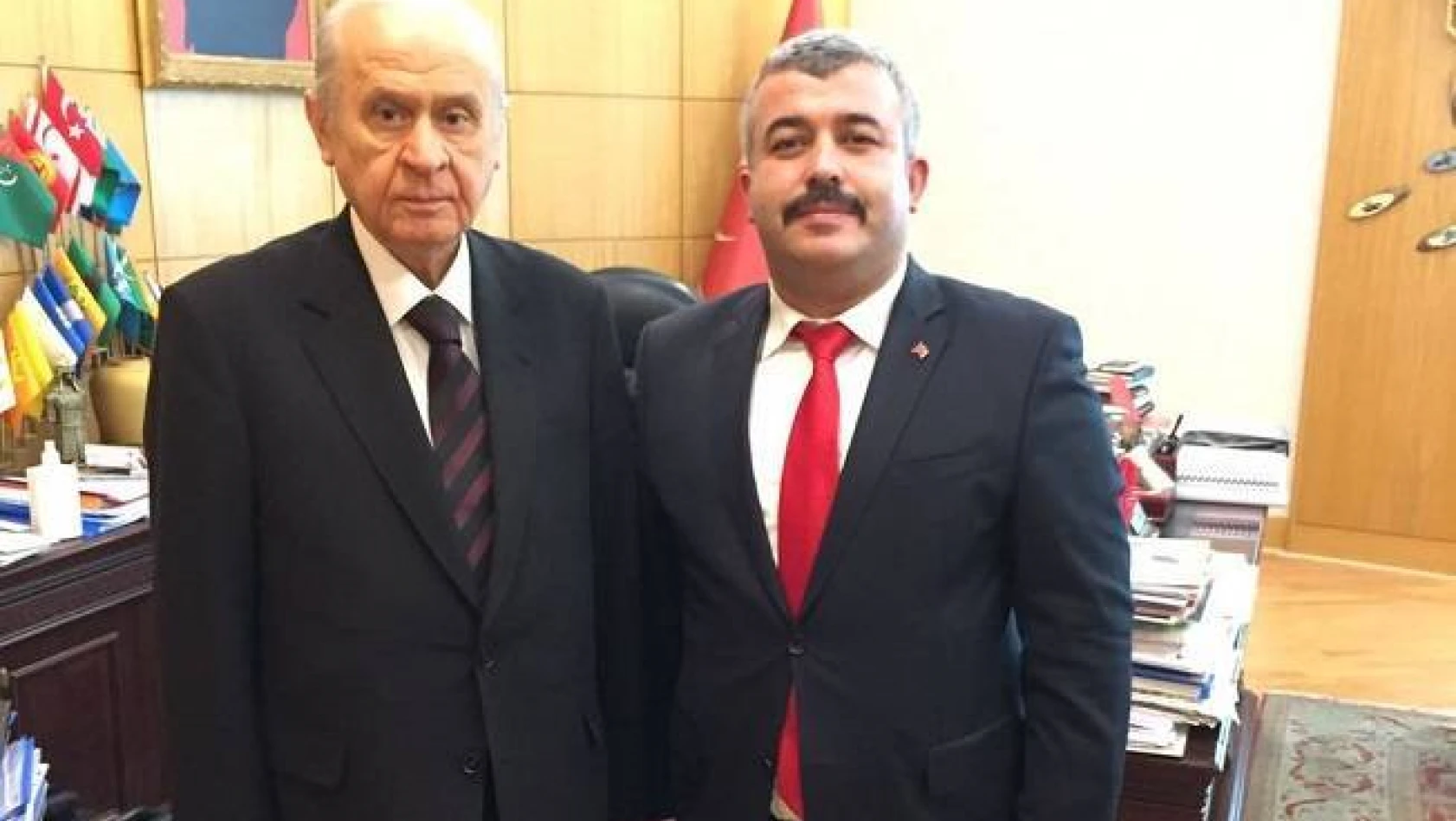 MHP'li İlçe Başkanı Ateş, Bahçeli'yi ziyaret etti