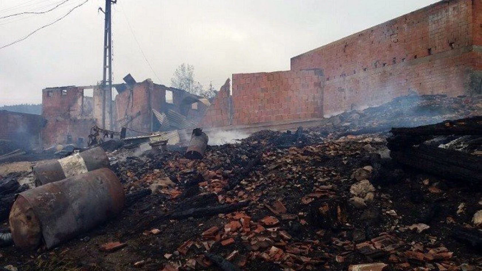 Kastamonu'da yangın: 5 ev, 4 ahır ve 1 samanlık kül oldu