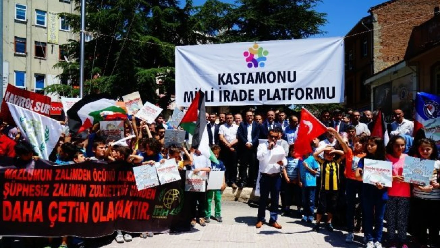 Kastamonu Milli İrade Platformu'ndan İsrail'e tepki