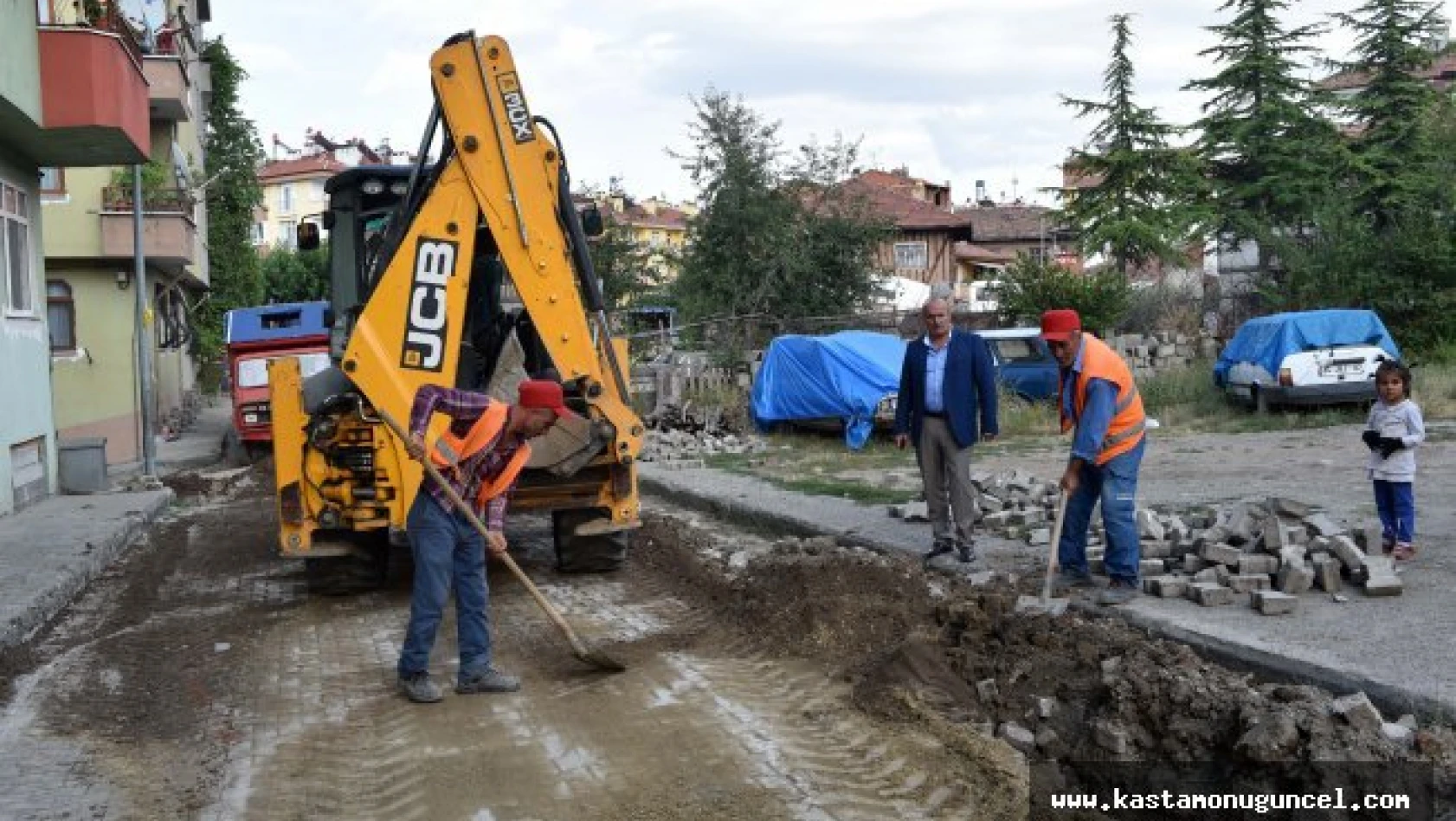 Taşköprü'de doğalgaz çalışmaları hızla devam ediyor