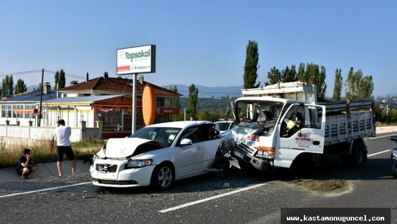 Kastamonu'da zincirleme trafik kazası: 3 yaralı