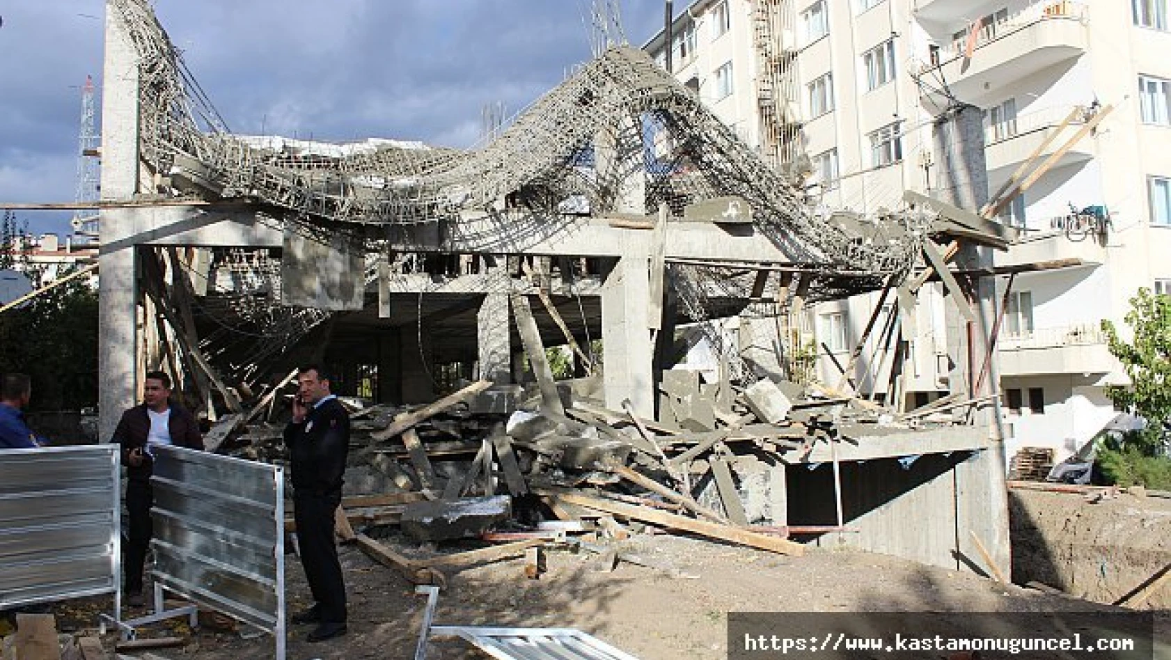 Tosya'da inşaat çöktü: 1 yaralı
