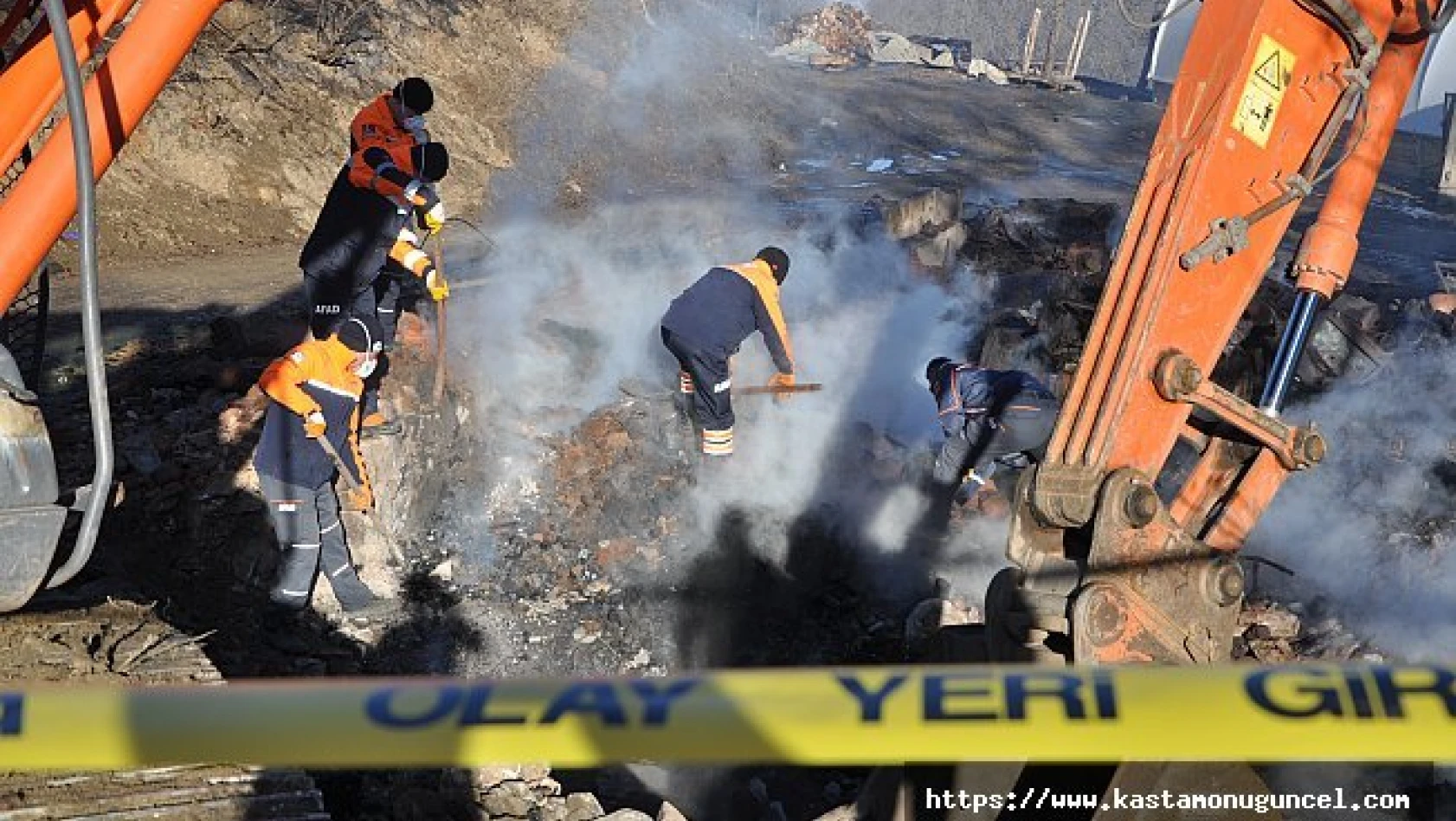 Kastamonu'daki yangında bir kişinin cesedine ulaşıldı