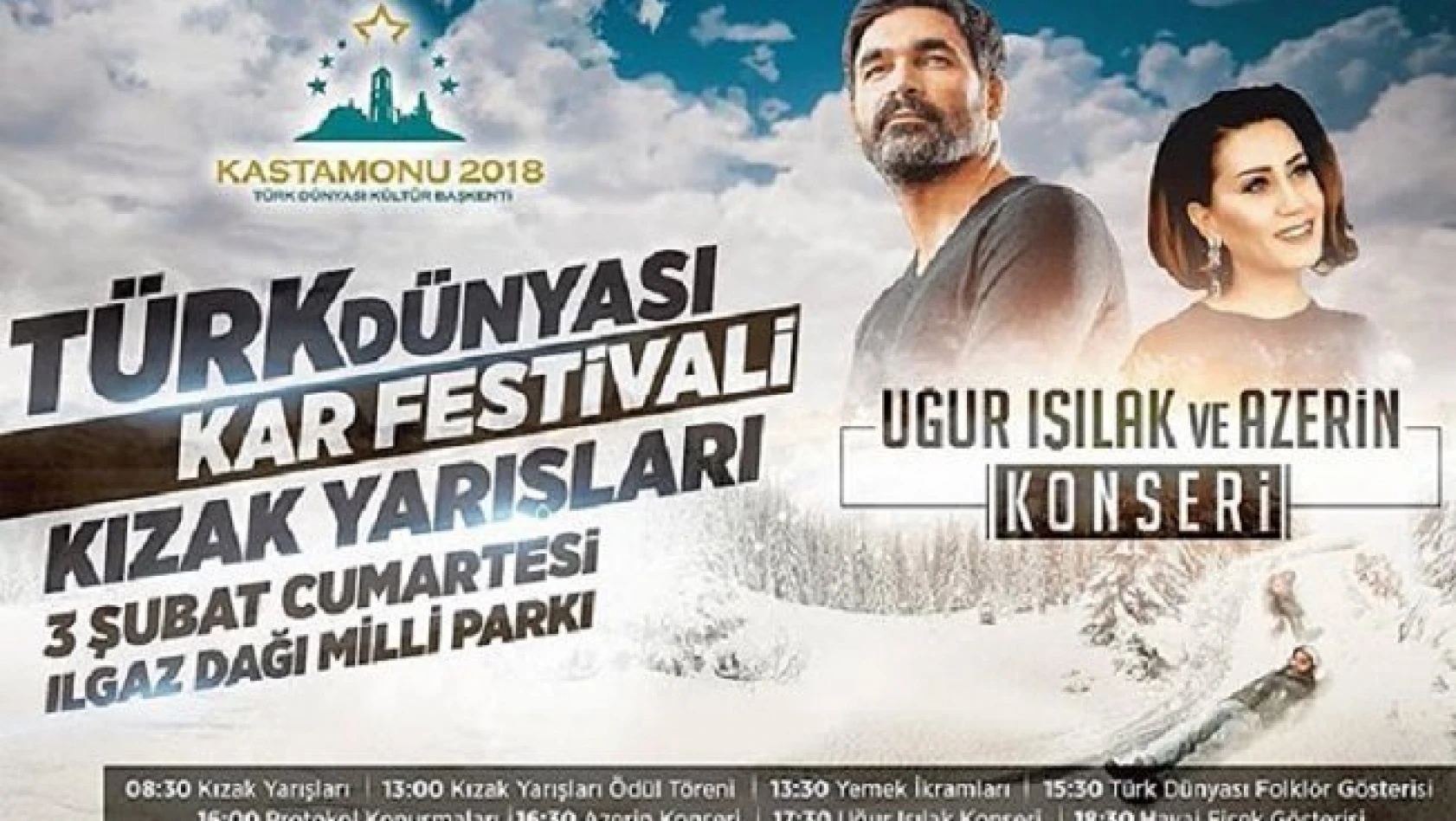 Türk Dünyası Kar Festivali Ilgaz Dağı'nda başlıyor
