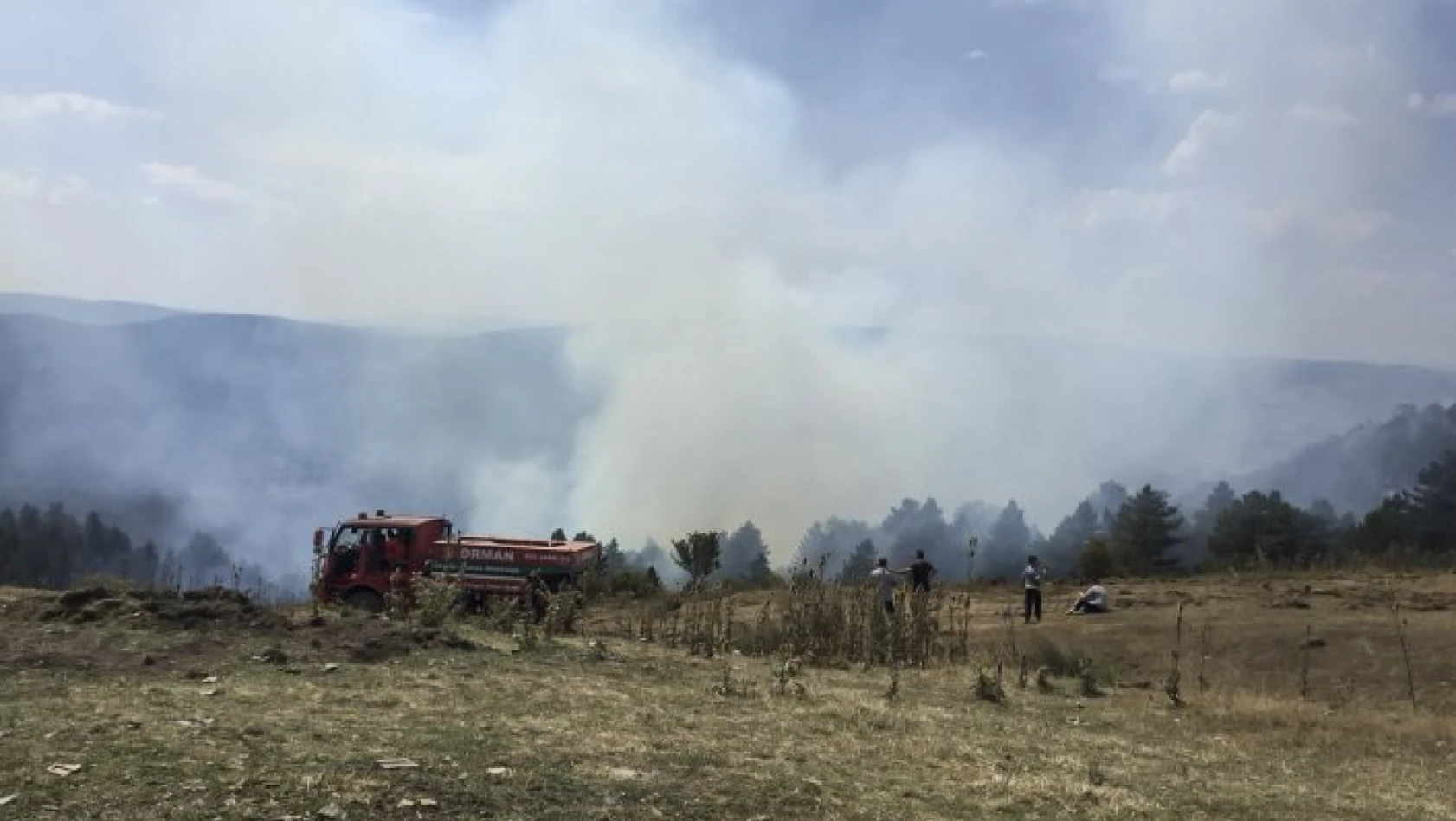 Kastamonu'daki orman yangınında soğutma çalışmaları devam ediyor