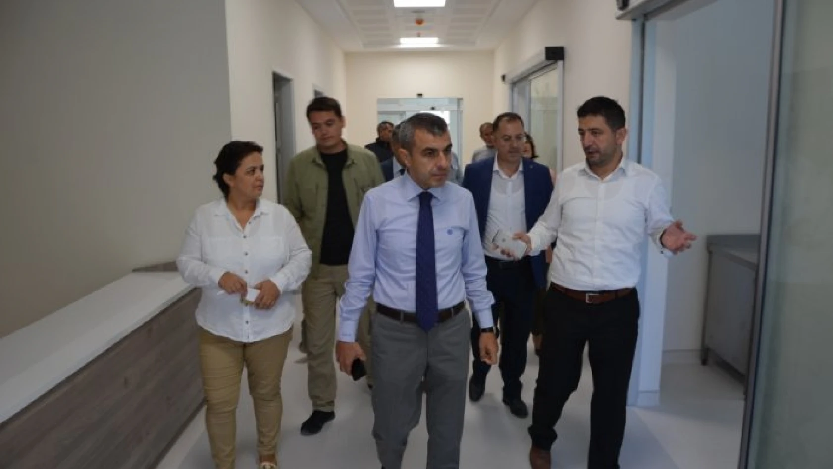 Kaymakam Atasoy yeni devlet hastanesi inşaatını inceledi
