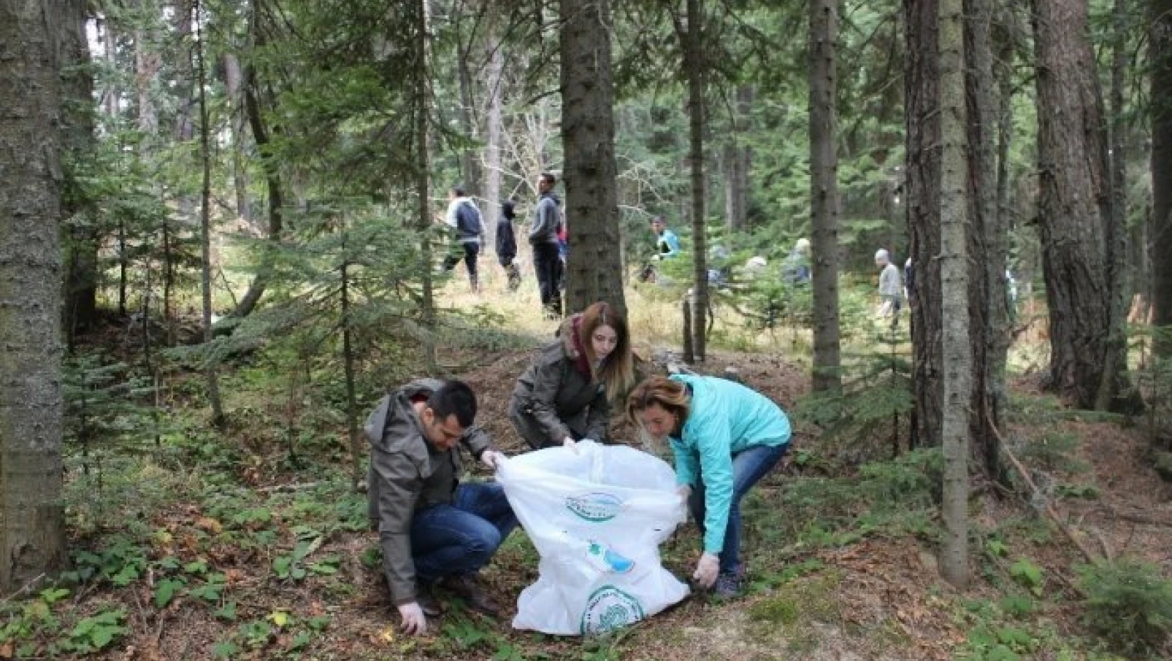 Ilgaz Dağı Milli Parkı'nda 'Milli Parkını Temiz Tut' sloganı ile çevre temizliği yapıldı