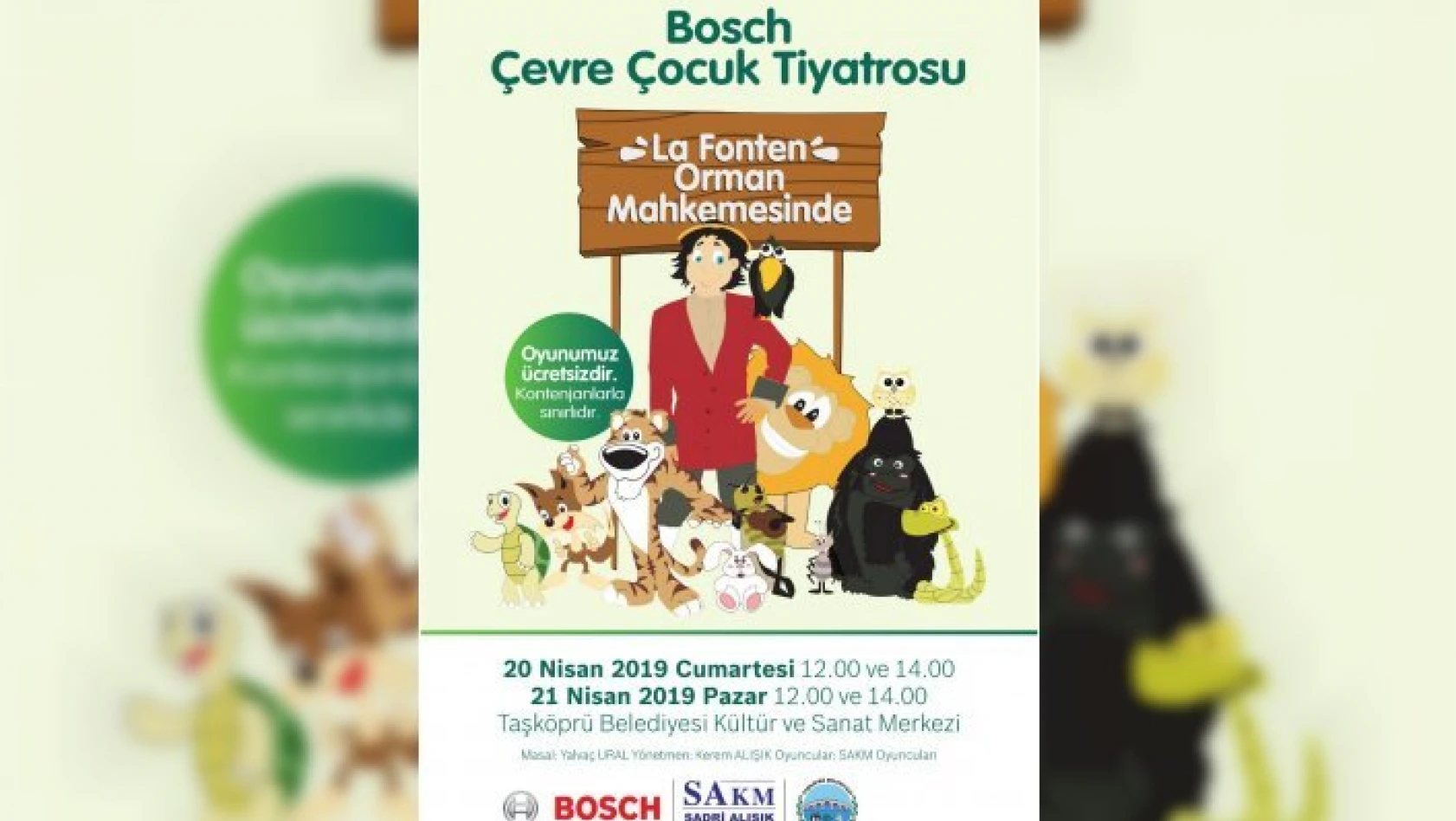 Bosch Çevre Çocuk Tiyatrosu, Kastamonu'da çocuklarla buluşacak