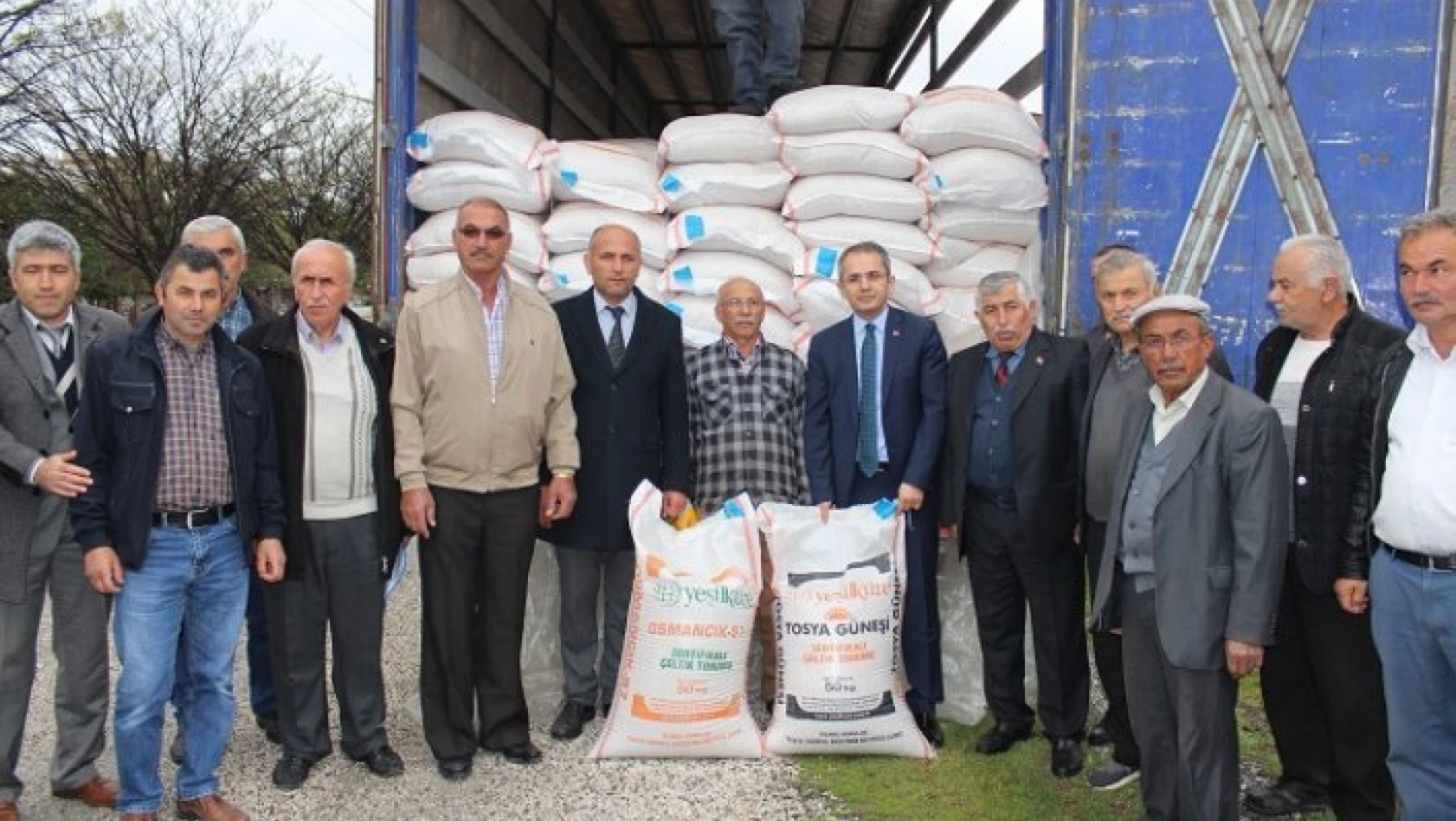 Tosya'da üreticilere çeltik tohumu dağıtıldı