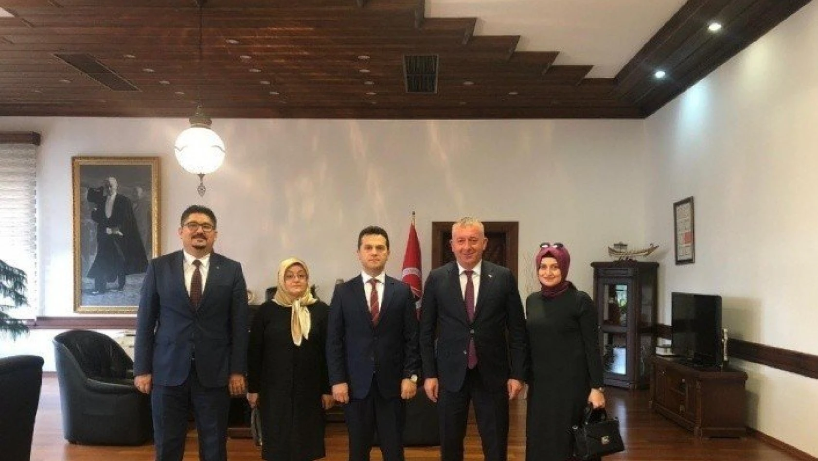 Başkan Aydın, Rektör Topal'a hayırlı olsun ziyaretinde bulundu