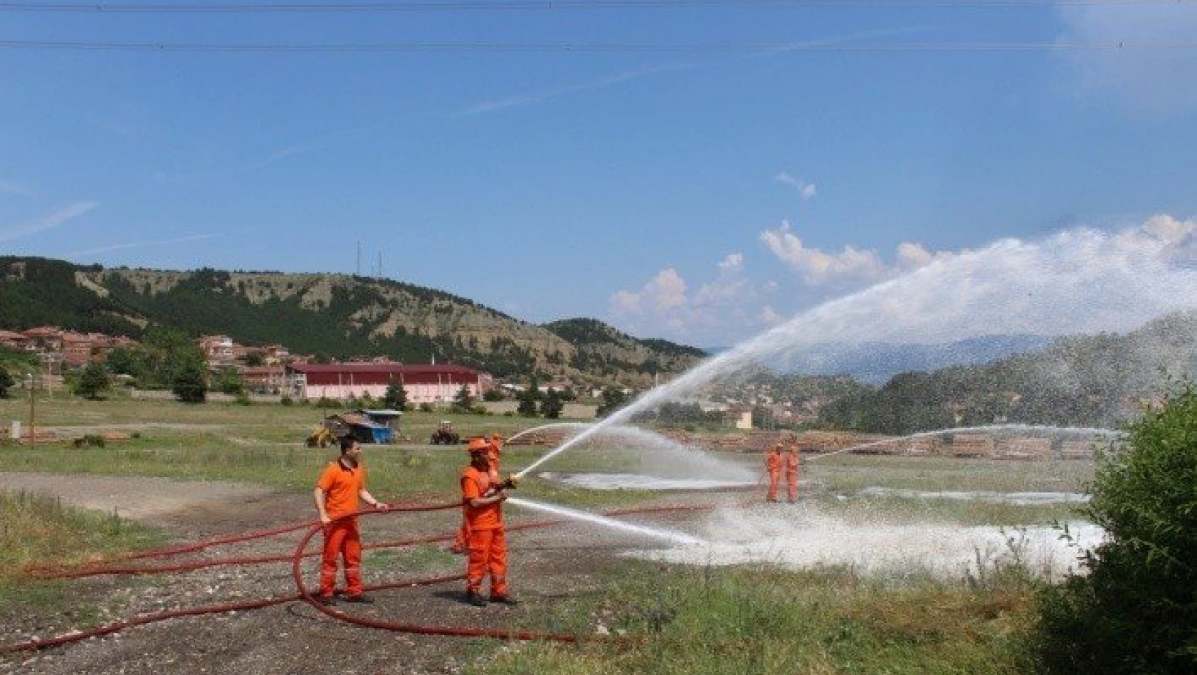 Tosya'da orman yangını tatbikatı düzenlendi