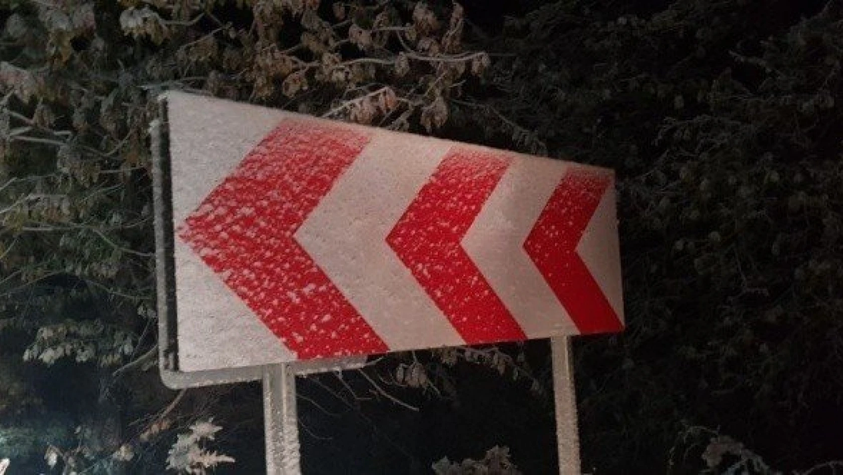 Yaralıgöz dağına sezonun ilk karı yağdı