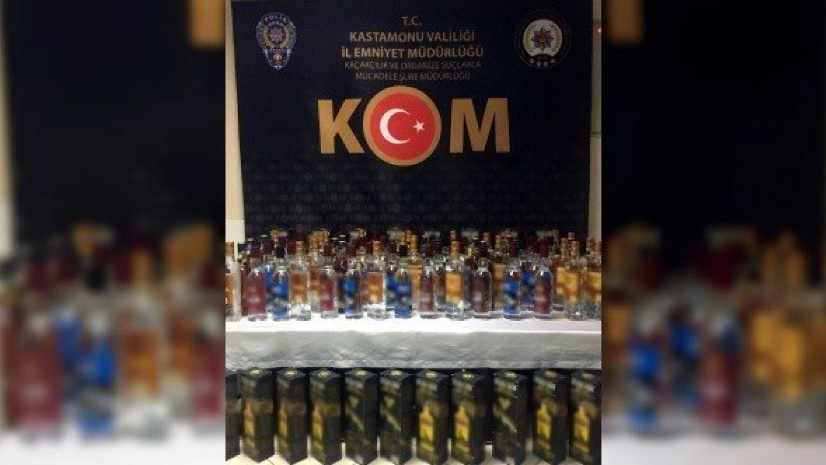 Kastamonu'da 89 şişe kaçak alkol yakalandı: 1 gözaltı
