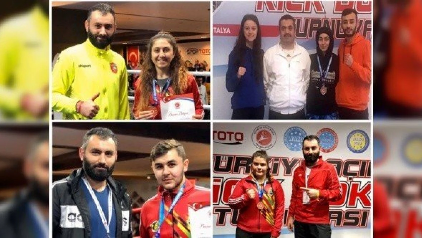 Türkiye Açık Kick Boks Turnuvası'ndan 4 madalya