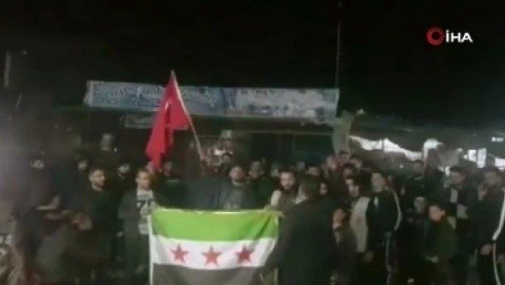 İdlib'te halk, TSK'ya destek gösterisi düzenledi