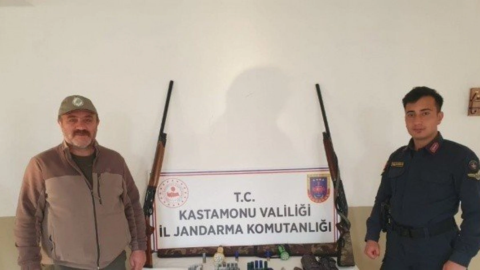 Kastamonu'da kaçak avlanan üç kişi yakalandı