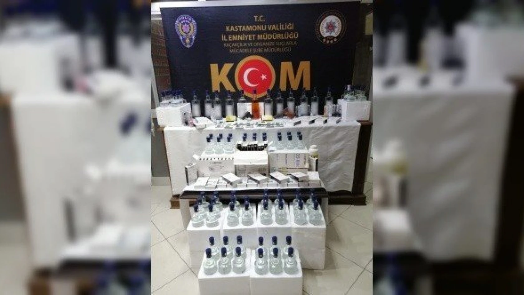 Kastamonu'da içki ve silah kaçakçılığı operasyonu: 3 gözaltı