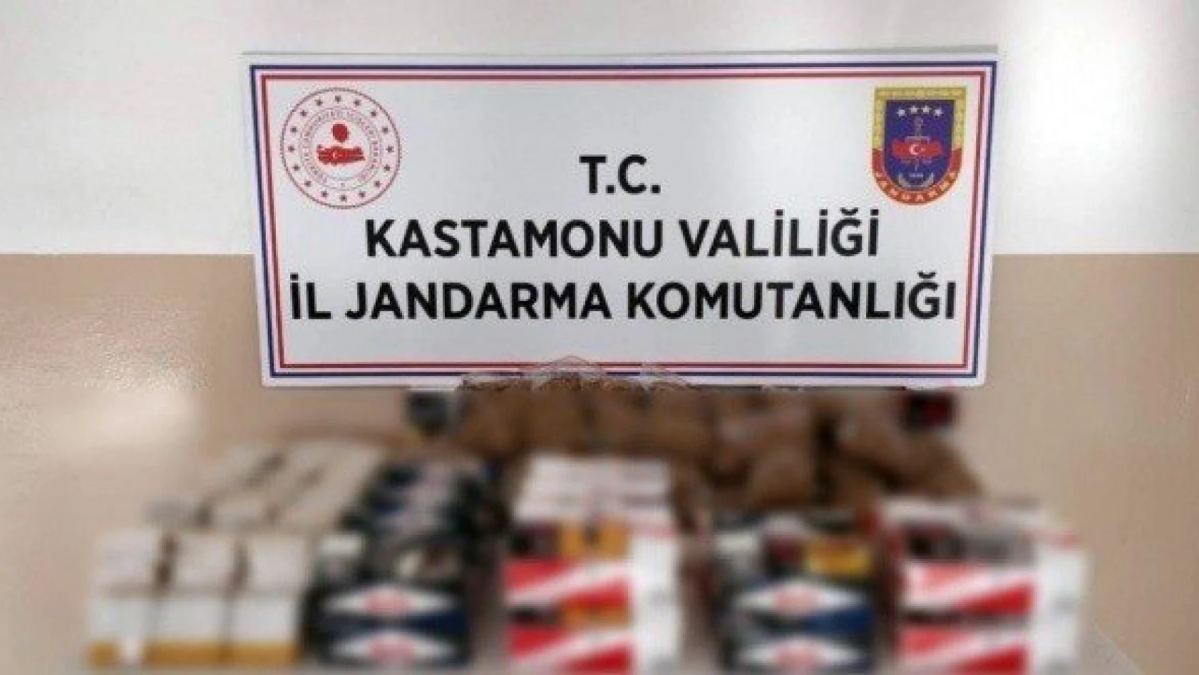 Kastamonu'da kaçak sigara operasyonu: 1 gözaltı