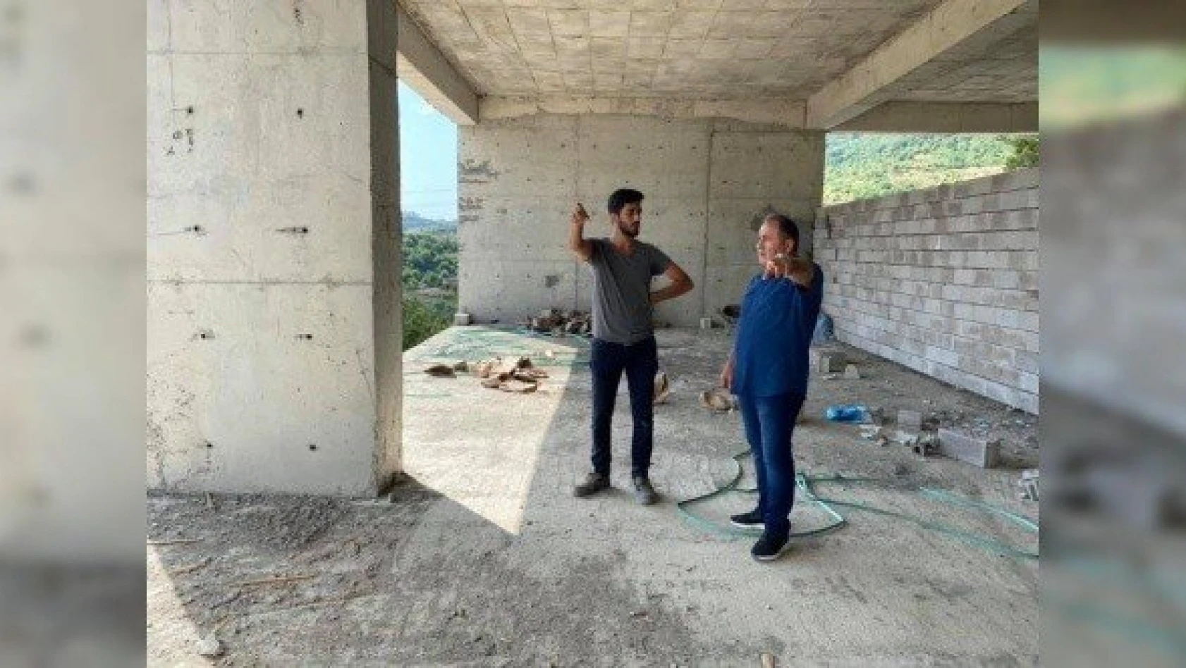 Murat Demir, Cide Devlet Hastanesi inşaatını ziyaret etti