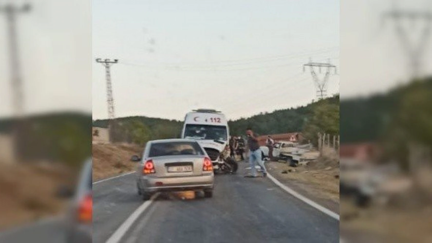 Ambulans Kastamonu yolunda kaza yaptı