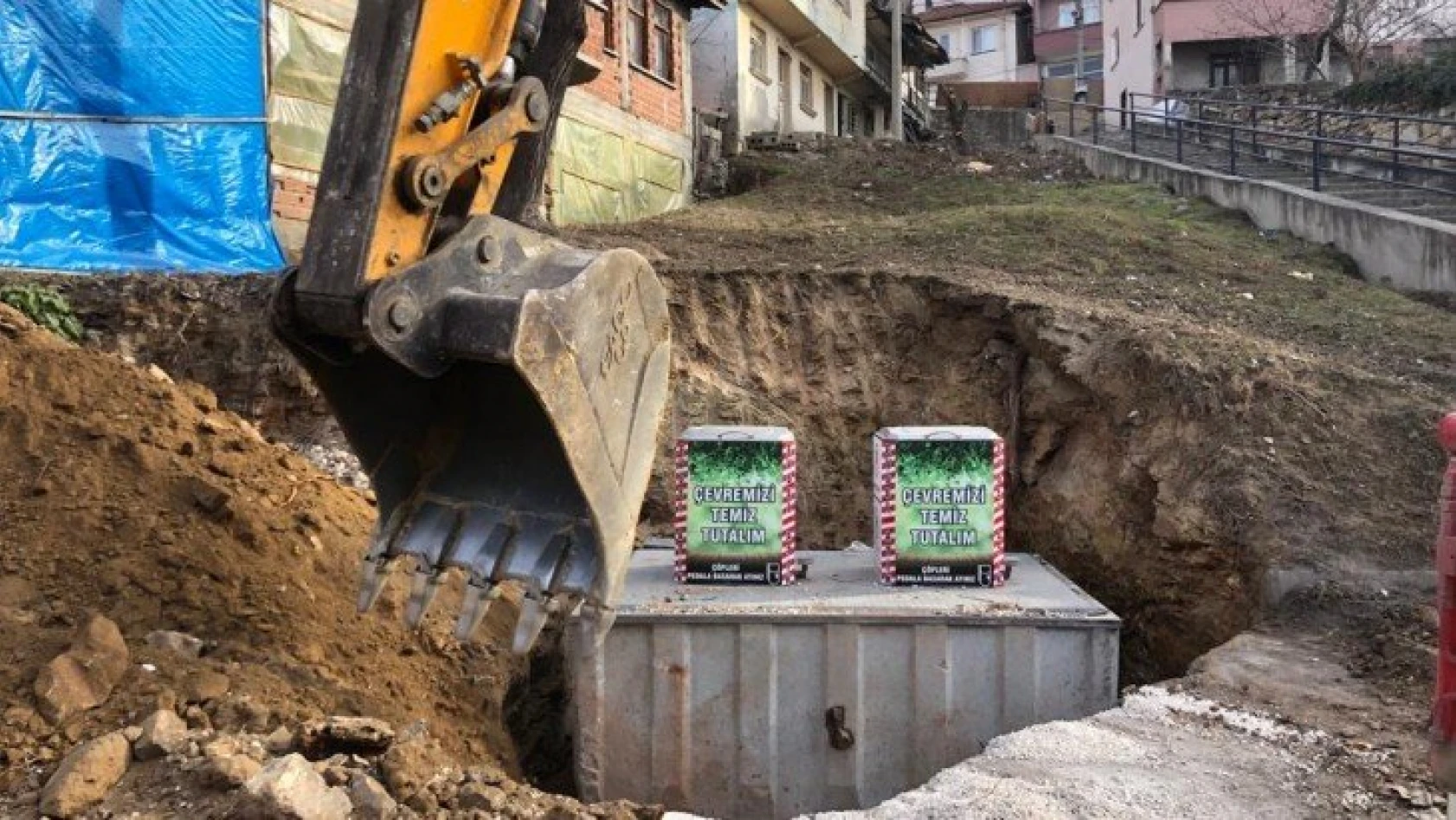 Belediye 69 yeraltı çöp konteyneri kurulumunu gerçekleştirdi