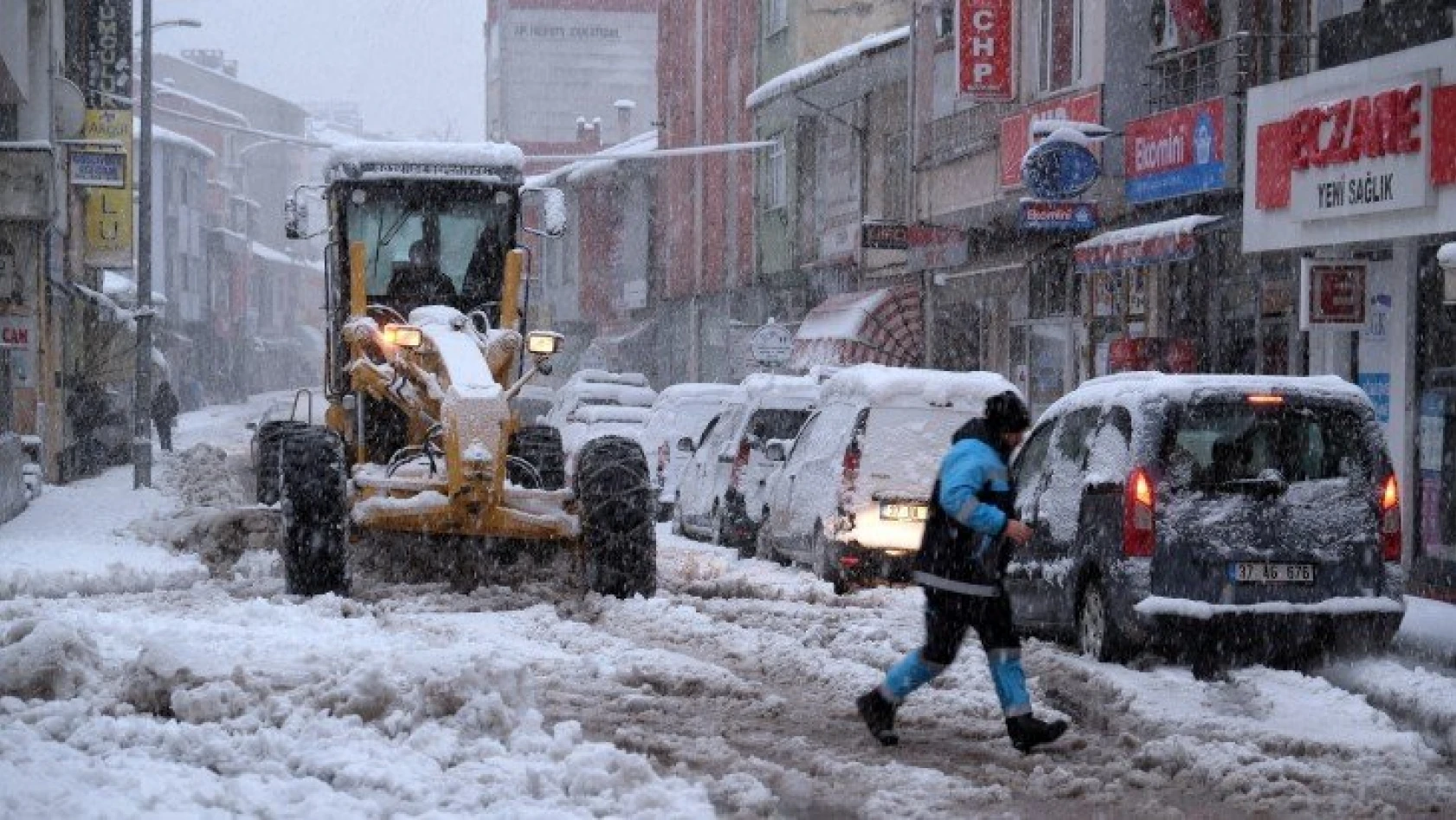 Bozkurt'ta kar etkili oldu