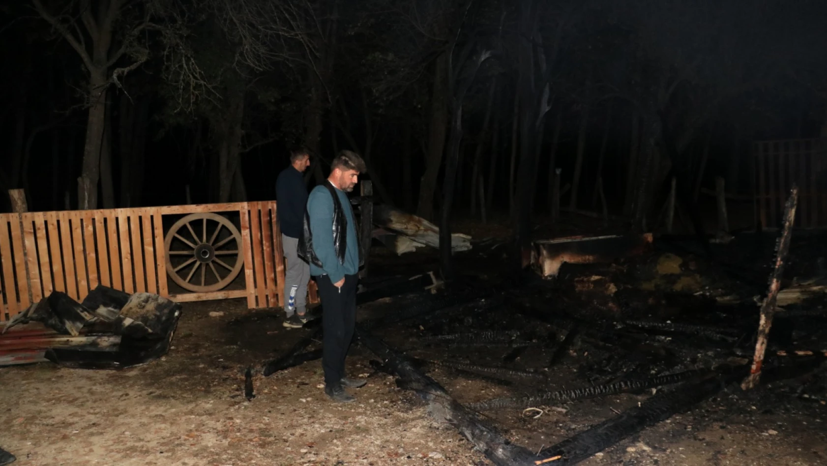 Daday'da ahır yangını! Lama, midilli ve tavus kuşu öldü